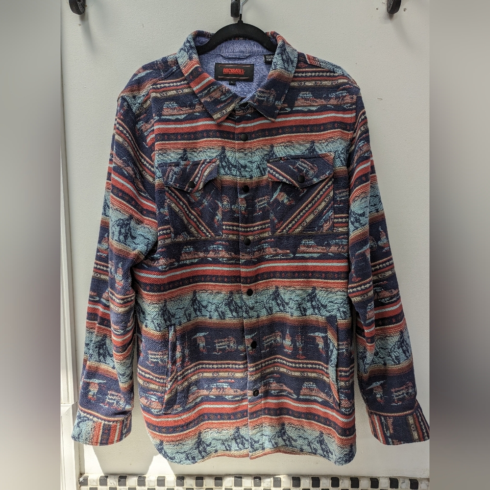Rock and roll denim shirt jacket